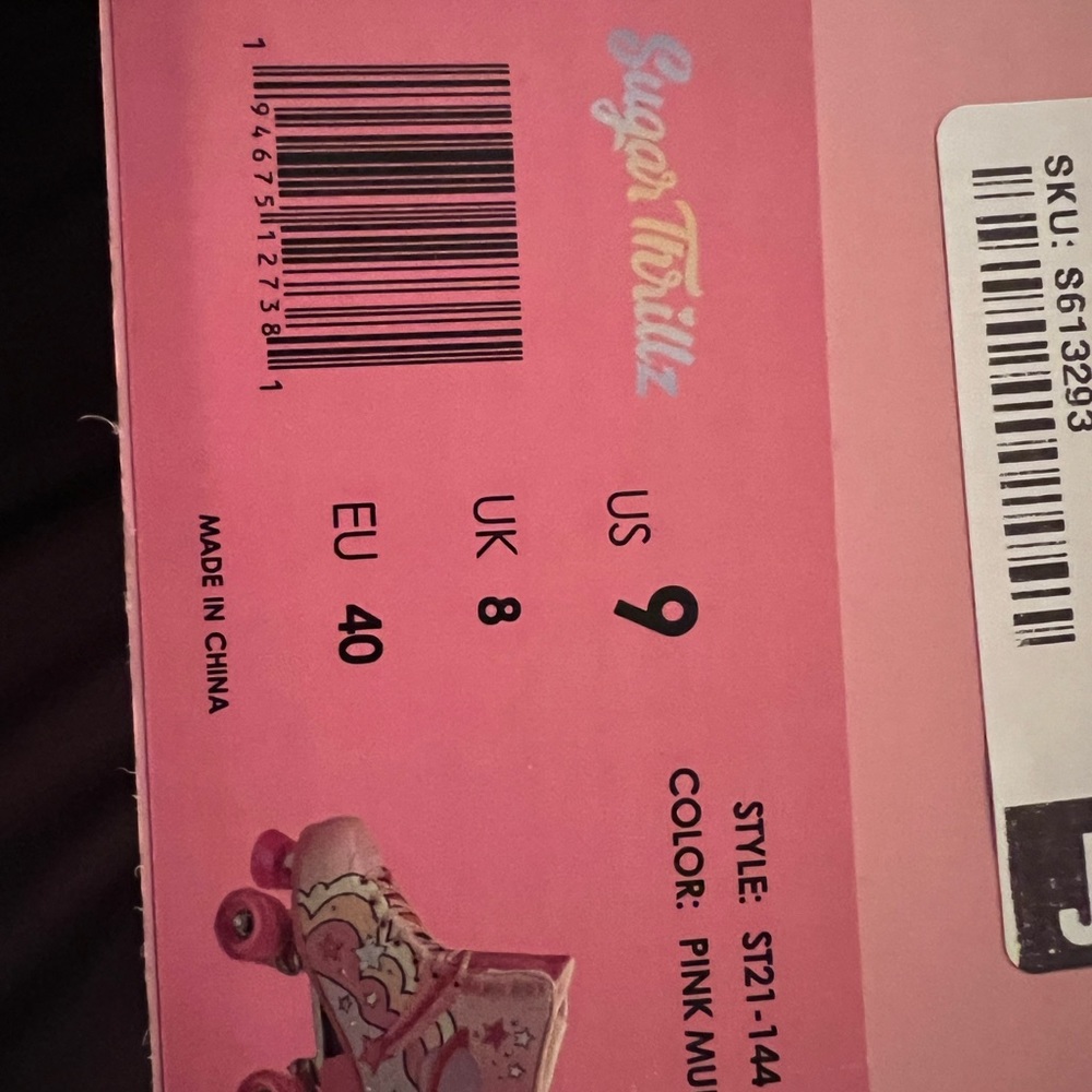 Sugar Thrillz Groovy Galaxy roller skates women’s 9 - Picture 7 of 9